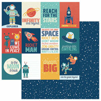 Photo Play Paper - To the Moon and Back Collection - 12 x 12 Double Sided Paper - Reach For The Stars