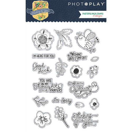 Photo Play Paper - Thinking of You Collection - Clear Acrylic Stamps