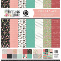 Photo Play Paper - Vintage Girl Collection - Tiny Prints - 12 x 12 Collection Pack