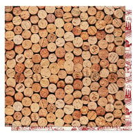 PhotoPlay - Vineyard Collection - 12 x 12 Double Side Paper - Corked