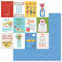 Photo Play Paper - What's Cooking Collection - 12 x 12 Double Sided Paper - Kiss the Cook