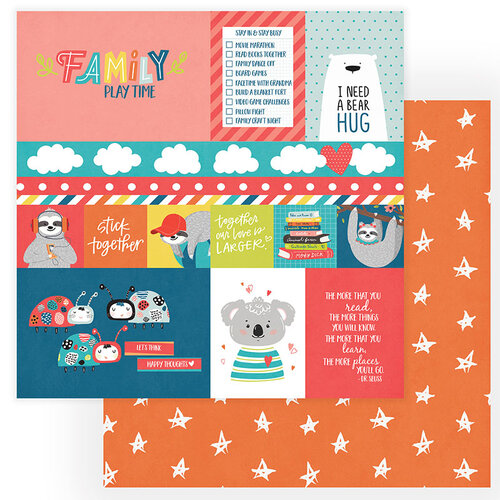 PhotoPlay - We Can Just Stay Home Collection - 12 x 12 Double Side Paper - Stick Together