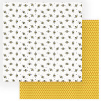 PhotoPlay - Wild Honey Collection - 12 x 12 Double Sided Paper - Busy Bee
