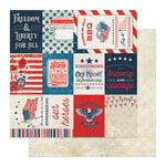 PhotoPlay Paper - With Liberty Collection - 12 x 12 Double Sided Paper - Old Glory