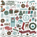 Photo Play Paper - Winter Meadow Collection - Christmas - 12 x 12 Cardstock Stickers - Elements