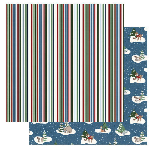 Photo Play Paper - Winter Memories Collection - 12 x 12 Double Sided Paper - Woodland Friends