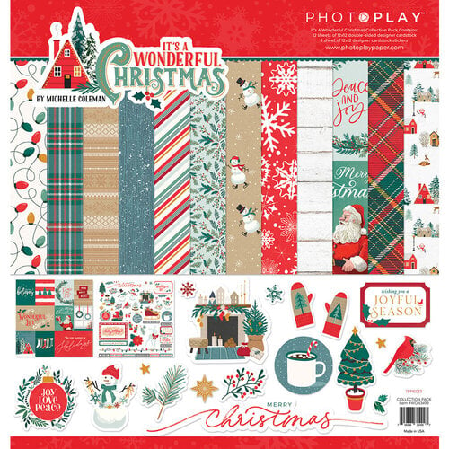 PhotoPlay - It's A Wonderful Christmas Collection - 12 x 12 Collection Pack