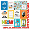 PhotoPlay - Bow Wow and Meow Collection - 12 x 12 Double Sided Paper - Meow - Purrfect