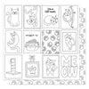 PhotoPlay - Bow Wow and Meow Collection - 12 x 12 Double Sided Paper - Color Me Sheet - Meow