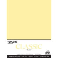 My Colors Cardstock - By PhotoPlay - 8.5 x 11 Classic Cardstock Pack - Yellow - 10 Pack