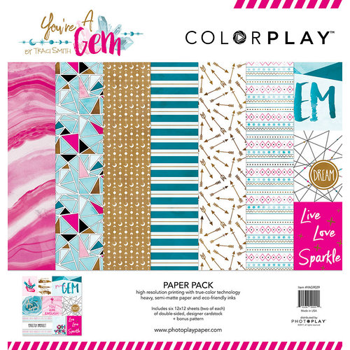Photo Play Paper - You're a Gem Collection - 12 x 12 Paper Pack