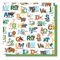 PhotoPlay - A Day At The Zoo Collection - 12 x 12 Double Sided Paper - ABCs