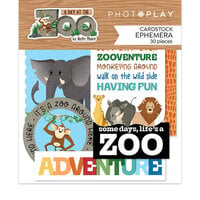 PhotoPlay - A Day At The Zoo Collection - Ephemera - Die Cut Cardstock Pieces