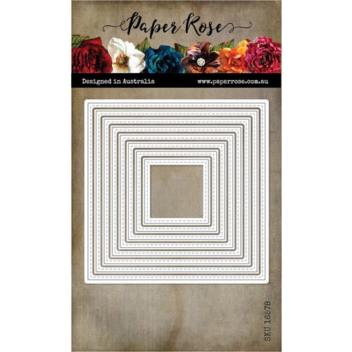 Paper Rose - Dies - Stitched Squares