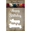 Paper Rose - Dies - Happy Birthday - Large