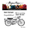 Paper Rose - Clear Photopolymer Stamps - Vintage Motorcycle