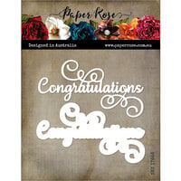 Paper Rose - Dies - Layered Congratulations
