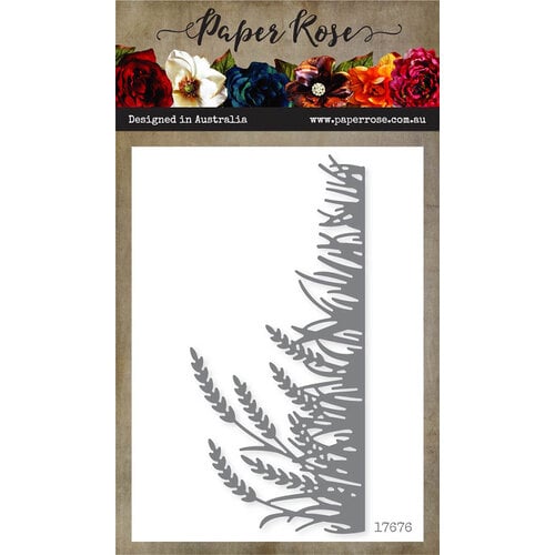 Paper Rose - Dies - Wheat and Grass Border