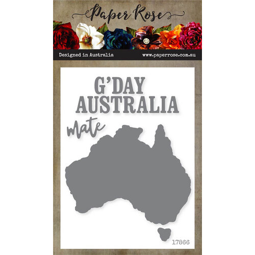 Paper Rose - Dies - Map of Australia
