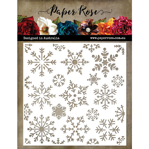 Paper Rose - 6 x 6 Stencils - Snowflakes