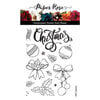 Paper Rose - Clear Photopolymer Stamps - Sketchy Christmas Ornaments