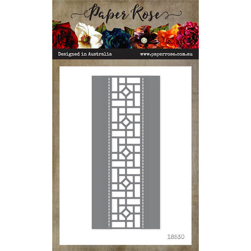 Paper Rose - Dies - Stained Glass Border