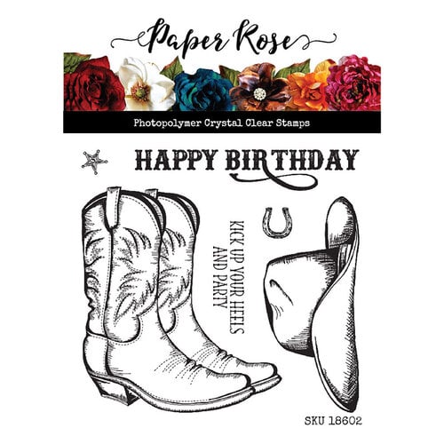 Paper Rose - Clear Photopolymer Stamps - Kick Your Heels Up