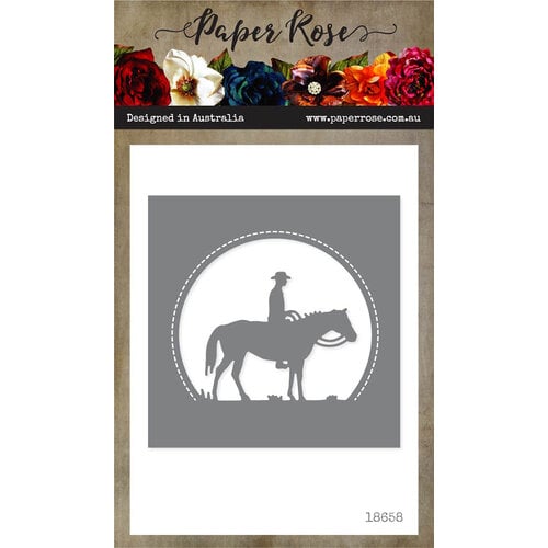 Paper Rose - Dies - Man on Horse Circle
