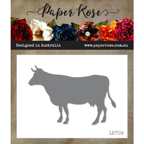 Paper Rose - Dies - Cow Standing - Large