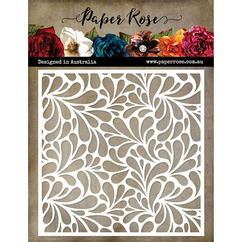 Paper Rose - 6 x 6 Stencils - Big Drops