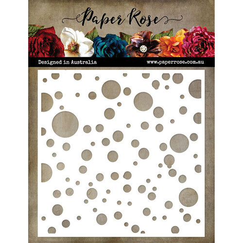 Paper Rose - 6 x 6 Stencils - Bubbles