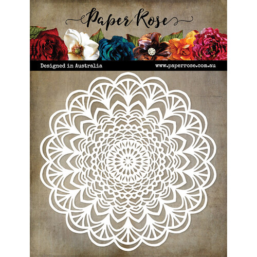 Paper Rose - 6 x 6 Stencils - Mandala 2
