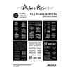 Paper Rose - A5 Collection Pack - Big Black and White Sentiment