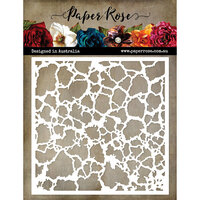 Paper Rose - 6 x 6 Stencils - Cracked