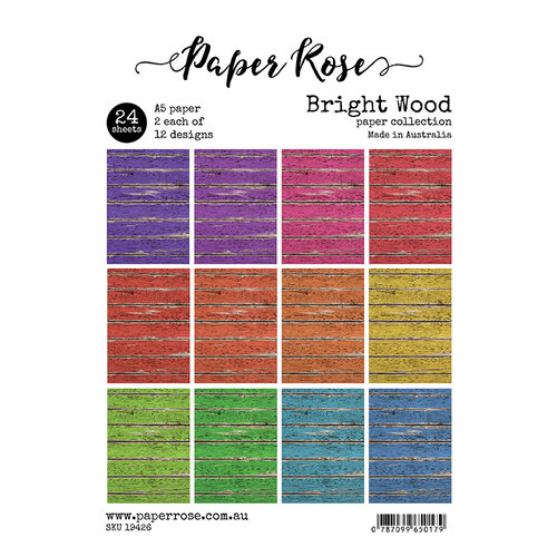 Paper Rose - A5 Collection Pack - Bright Wood