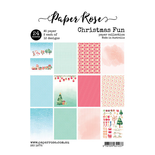 Paper Rose - A5 Paper Pack - Christmas Fun