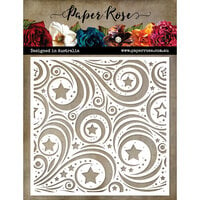 Paper Rose - 6 x 6 Stencils - Starry Night