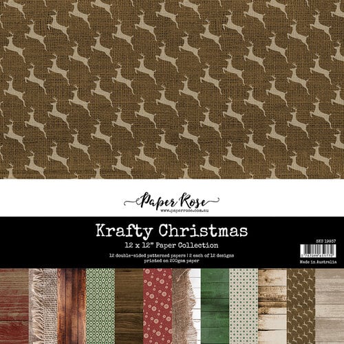 Paper Rose - 12 x 12 Collection Pack - Krafty Christmas