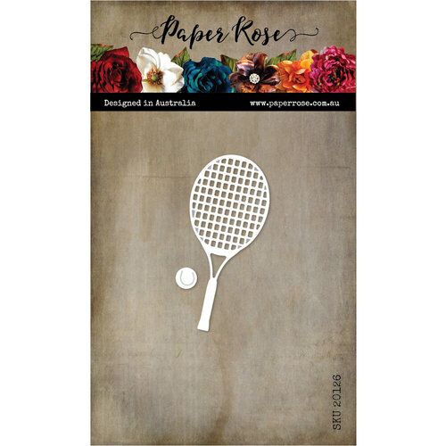 Paper Rose - Dies - Tennis Racket and Ball