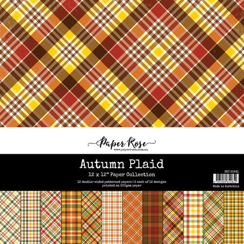 Paper Rose - 12 x 12 Collection Pack - Autumn Plaid