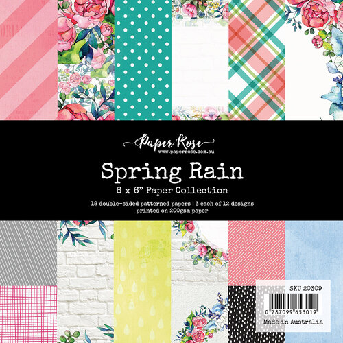 Paper Rose - 6 x 6 Collection Pack - Spring Rain