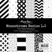 Paper Rose - 6 x 6 Collection Pack - Monochrome Basics
