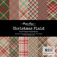 Paper Rose - 6 x 6 Collection Pack - Christmas Plaid