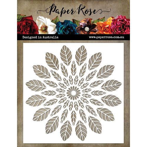 Paper Rose - 6 x 6 Stencils - Leaf Mandala