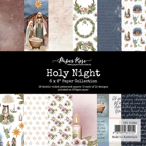 Paper Rose - 6 x 6 Collection Pack - Holy Night