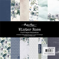Paper Rose - 6 x 6 Collection Pack - Winter Rose