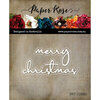 Paper Rose - Dies - Christmas - Merry Christmas Fine Script