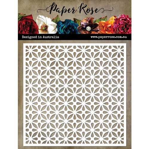 Paper Rose - 6 x 6 Stencils - Stacked Petals