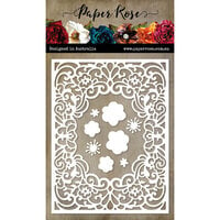Paper Rose - Dies - Spring Floral Frame