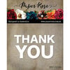 Paper Rose - Dies - Thank You Block